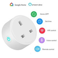 wifi smart socket 1620a smart wireless power plug us uk outlet app voice control timer works with alexa google home tuya