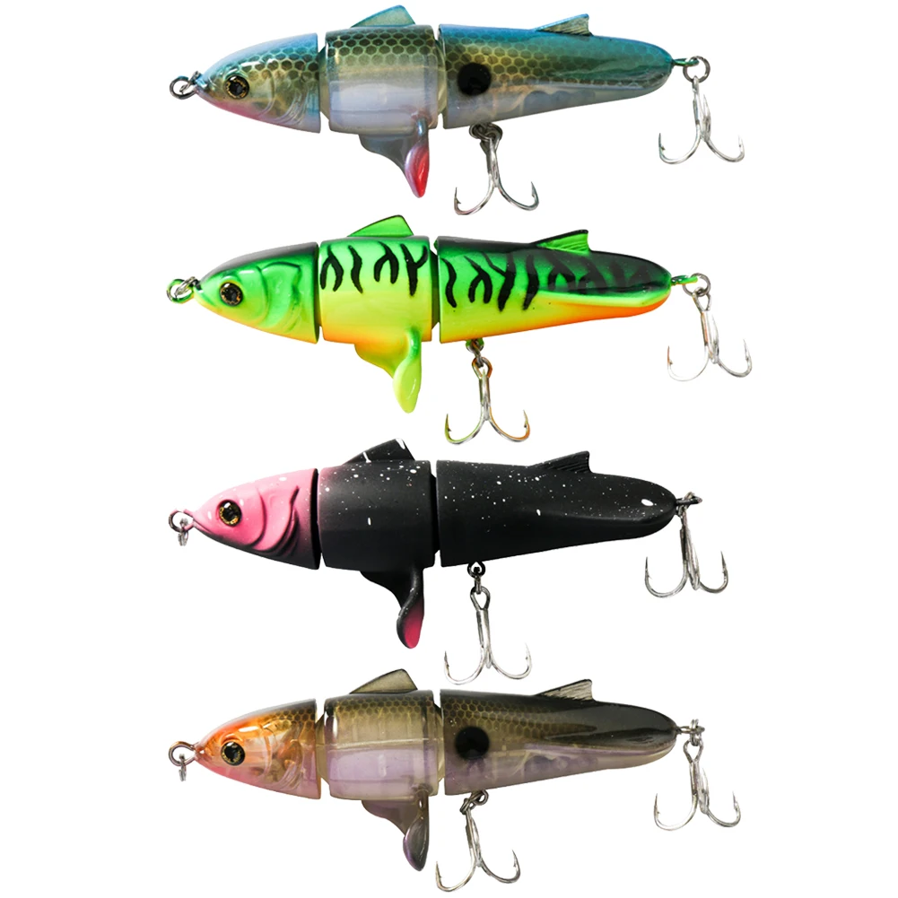 

3 Section Topwater Bionic Pencil Simulation Fake Crankbait Fishing Lures 11cm 24g Plastic Artificial Hard Bait Fishing Tackle