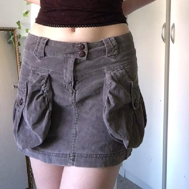 

Юбка-карго женская с низкой талией, в стиле Харадзюку, 2000