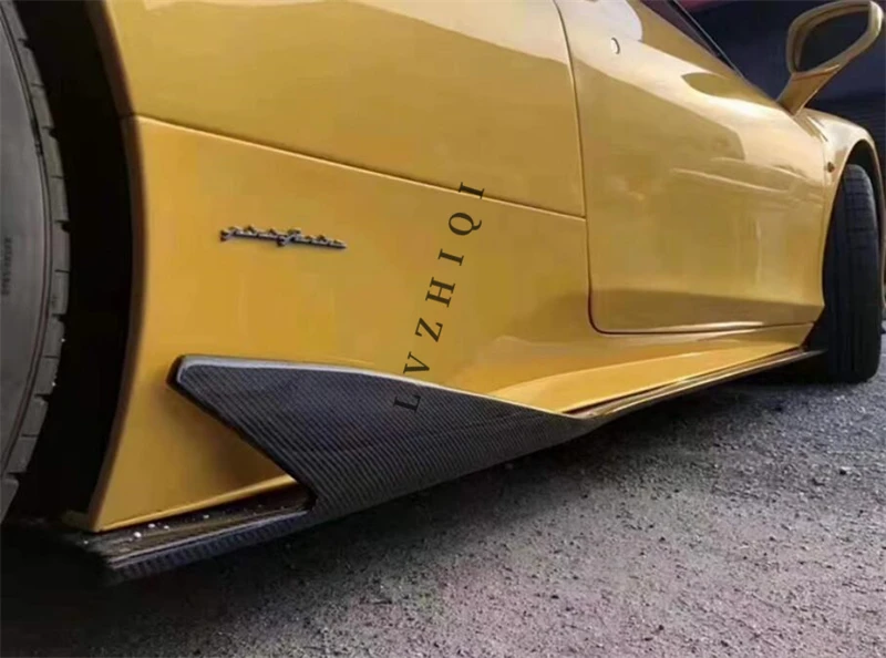 Для Ferrari 458 2011 г. без настоящего углеродного волокна боковая юбка комплект