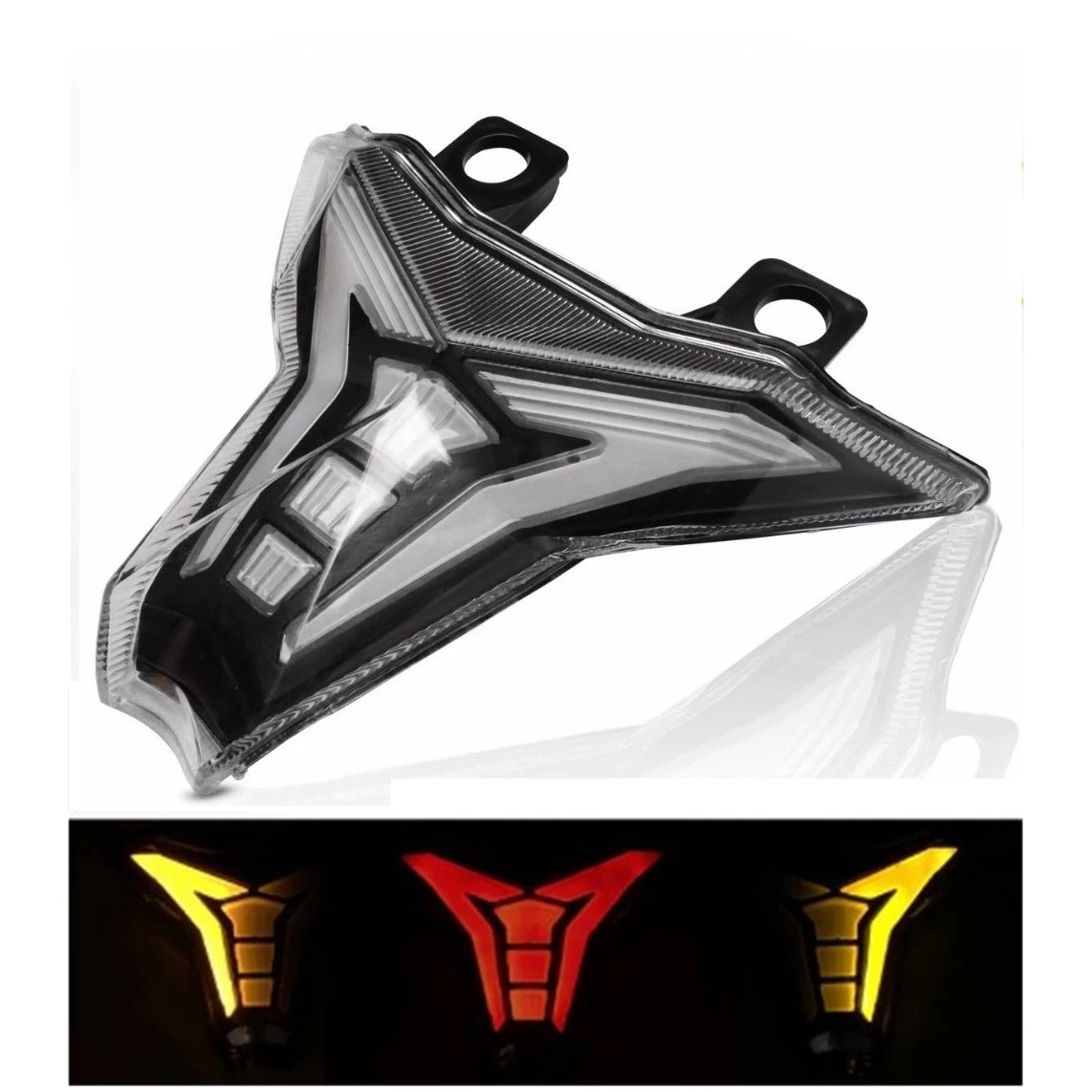 Задний светодиодный индикатор для мотоцикла Встроенный задний фонарь тормозной