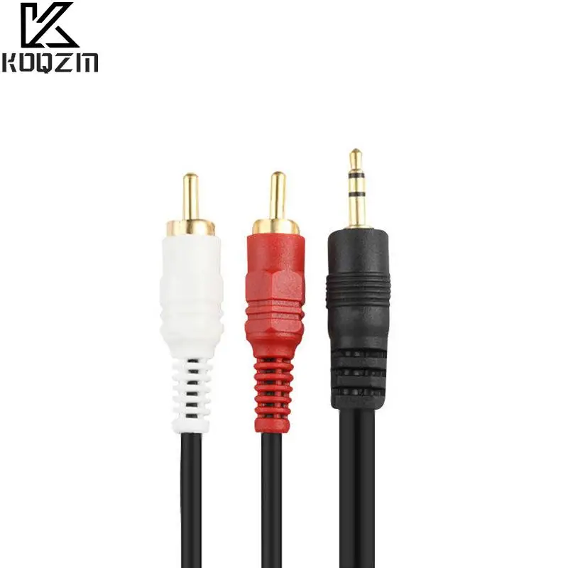 

3.5mm Male Jack To AV 2 RCA Male Extend Cable Connector For Phone TV AUX Sound Computer PC Speakers Music Audio Cords