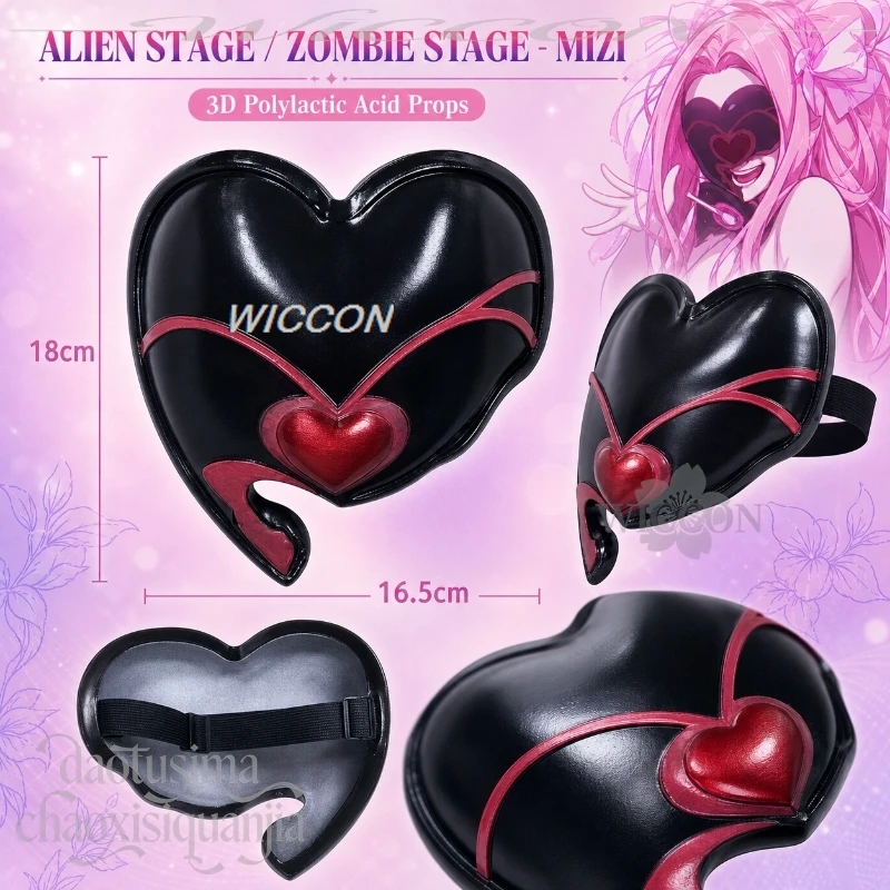 Фото Маска для косплея Mizi Horror Mask 3D из полимолочной кислоты, реквизит и аксессуары для аниме, зомби-сцен, Хэллоуина, ролевых игр №5