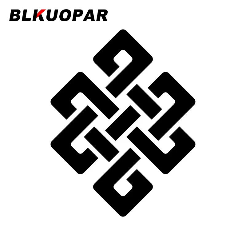 BLKUOPAR бесконечная векторная иллюстрация с одним из культурных символов буддизма бесконечная наклейка с узлом оформление фред геттиннгс марсельское таро кн универс символов