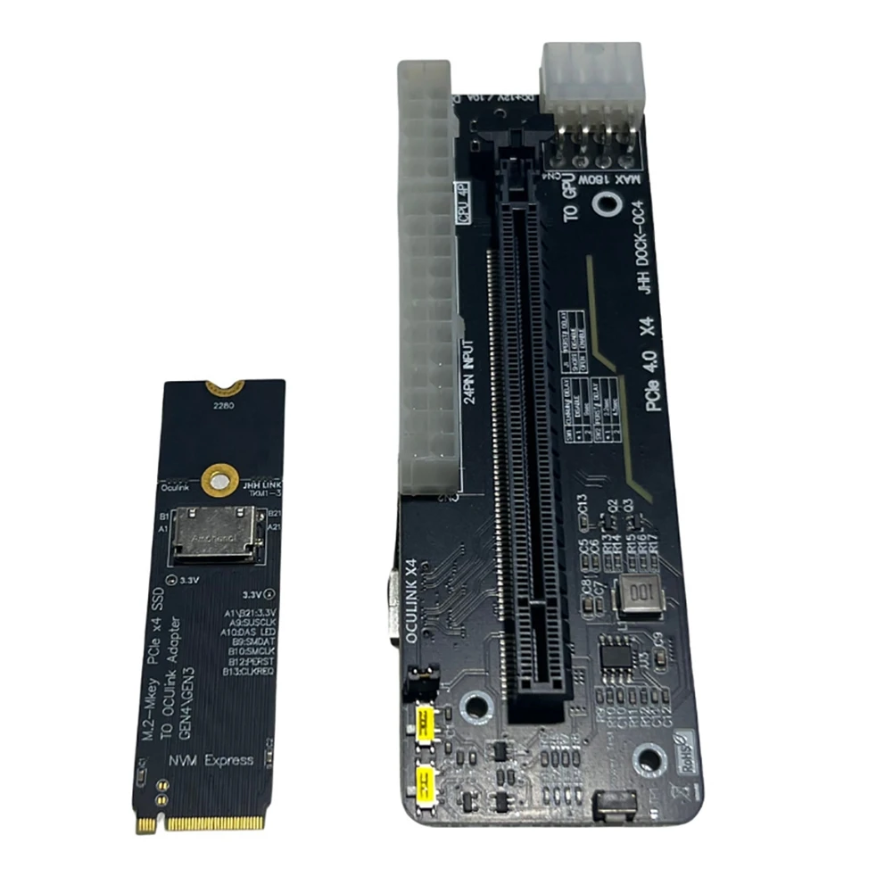 Внешняя графическая карта для ноутбука Oculink/M.2 Nvme экокожа плата PCIE 4 0 X4 Gen4