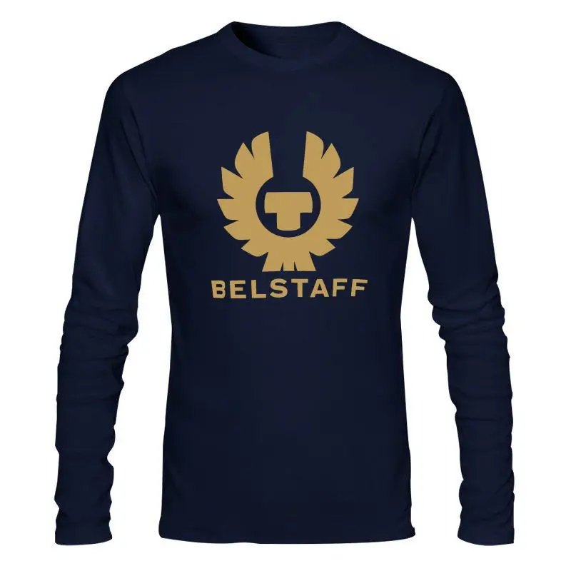 

Мужская одежда, новая модная мужская классическая Футболка с принтом Bellstaff, Спортивная хлопковая одежда