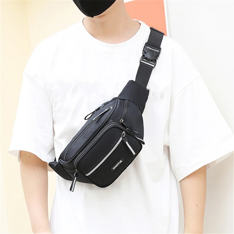 

Модная вместительная поясная сумка, повседневный спортивный дорожный нагрудной рюкзак в Корейском стиле, мессенджер, многофункциональная сумка на плечо