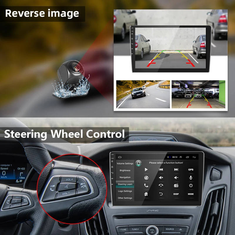 $74.46 JMCQ 2din Android Universal Car Radio Multimedia Video Player 4G player DSP GPS Navigaion 9/10