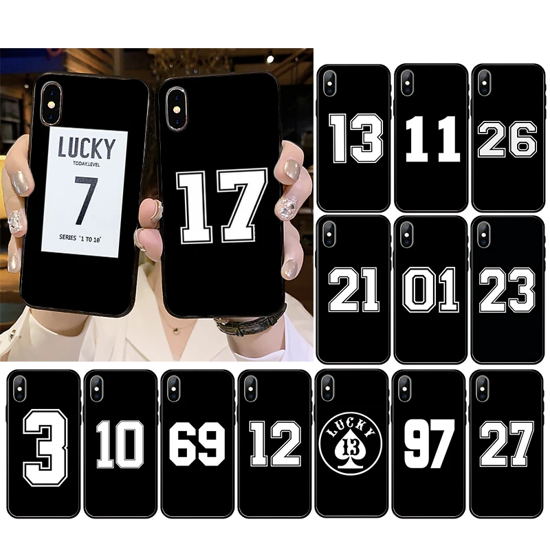 

Lucky number Seven Phone Case For iphone 14 13 Pro Max 12 mini 12Pro Max SE2 11 11Pro XS MAX XR 7 8 Plus