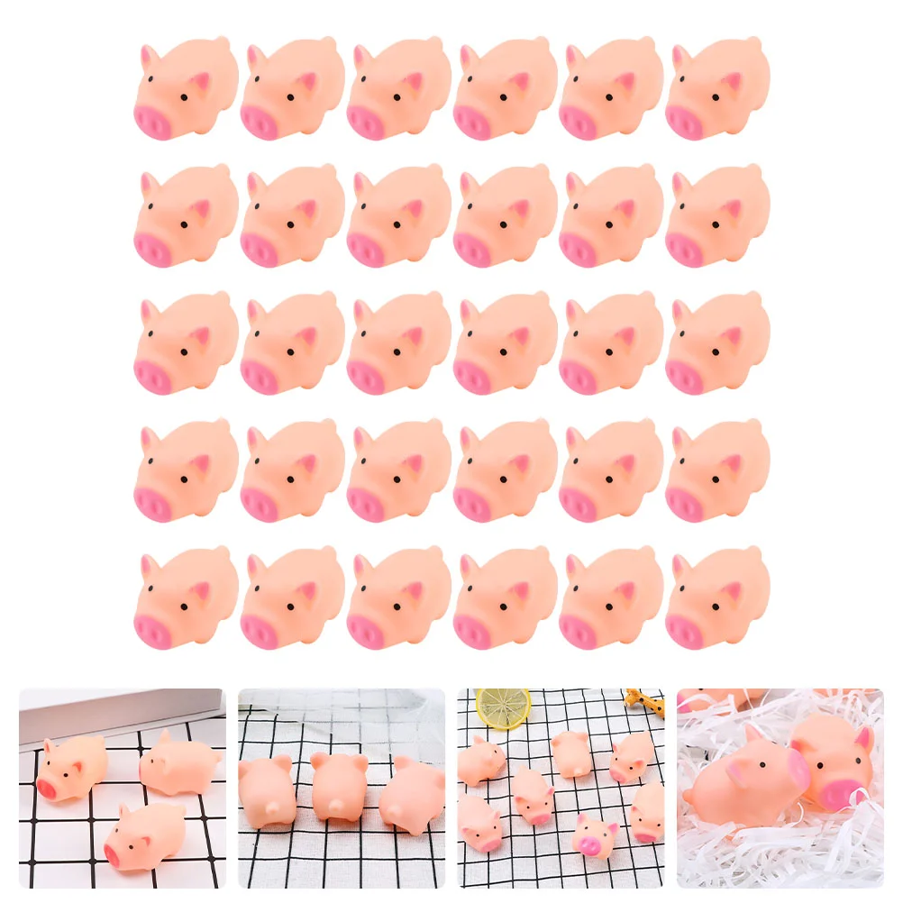 

30pcs Adorable Shaped Toys Squeeze Toys Funny Decompression Playthings
