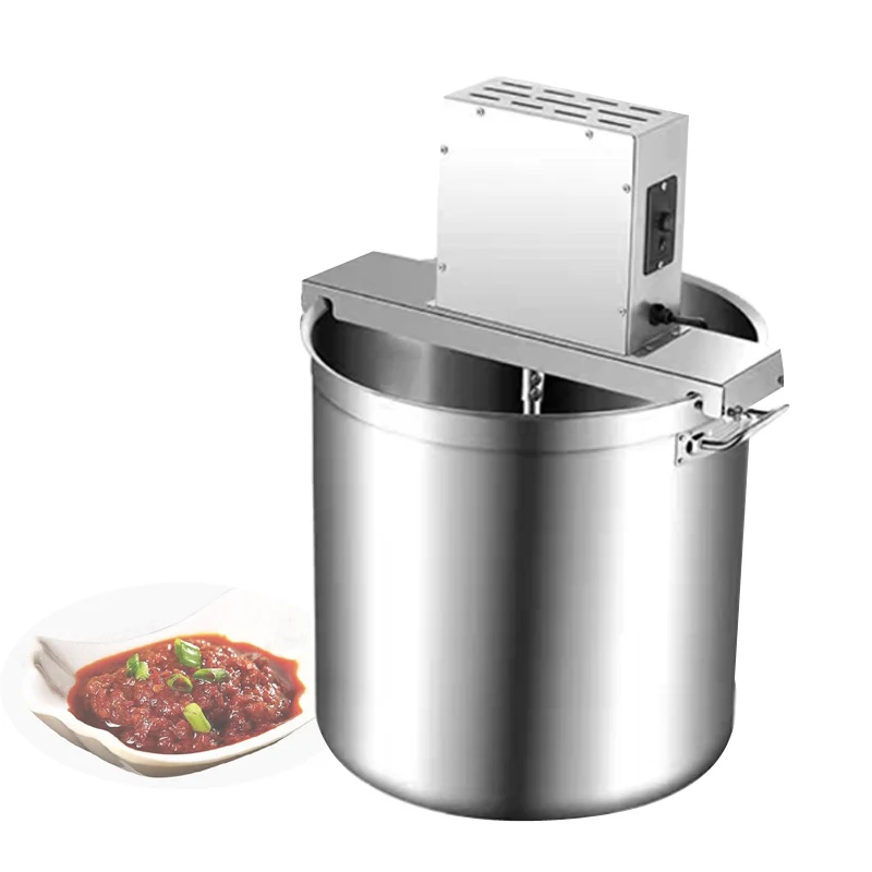 

Automatic Commercial Sauce Machine Blender Stir Fry Pan Stainless Steel Barrel Non Stick Pan Increase Capacity Frying Machine