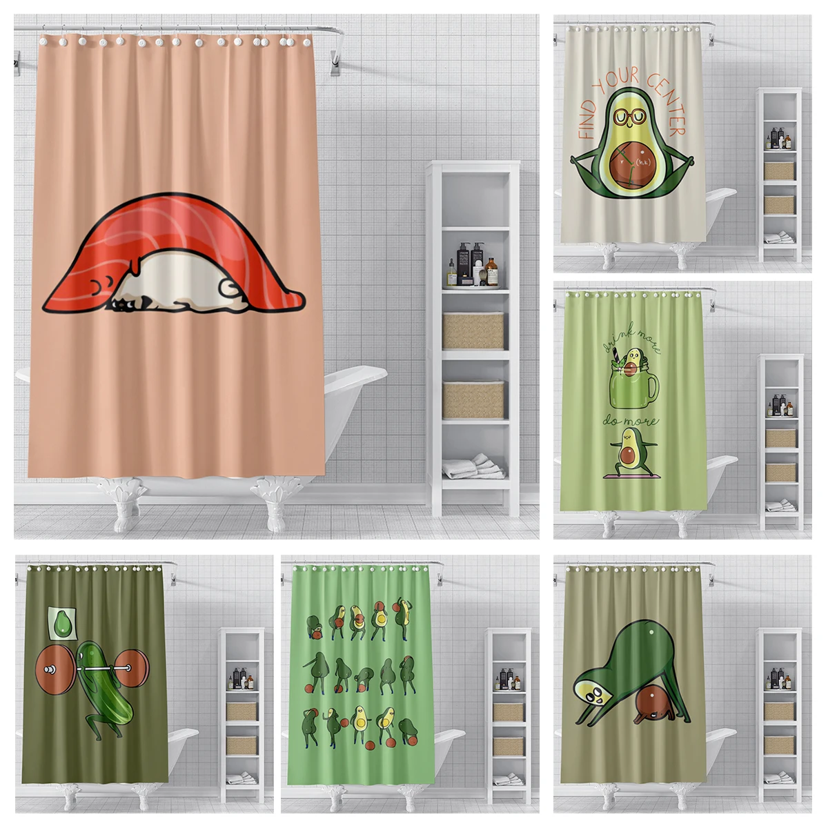 Занавески для домашнего душа ванной комнаты занавески из водонепроницаемой