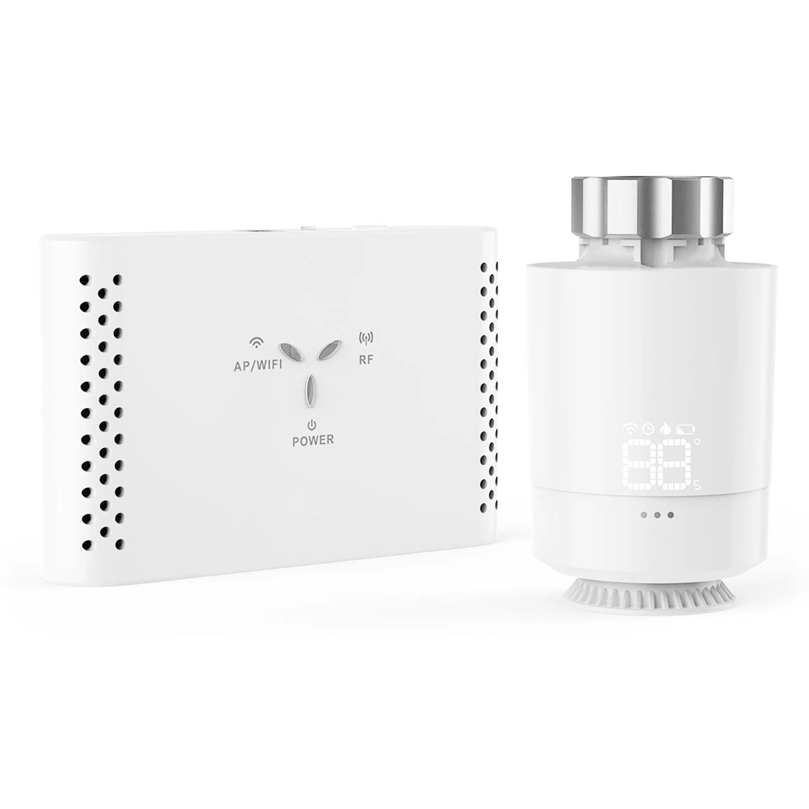 

Meterk WIFI Smart Thermostat Temperature Controller Receiver with Heating and Accurate TRV Thermostatic Radiator Valve