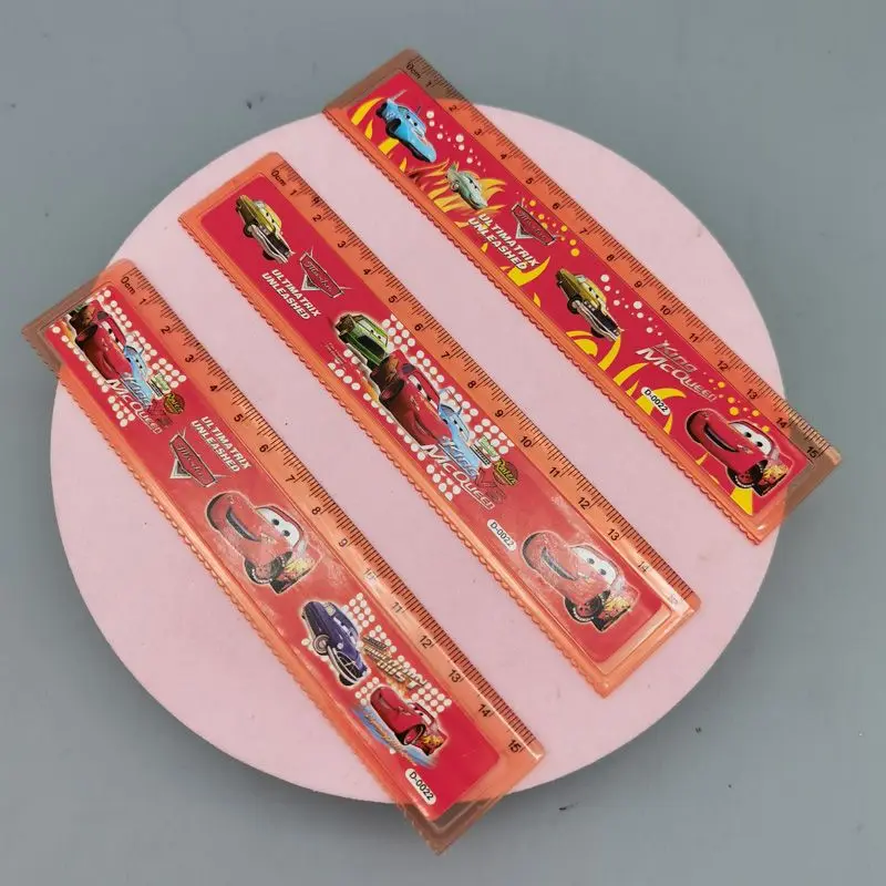 Новинка мультифункциональная пластиковая линейка с мультяшными персонажами из