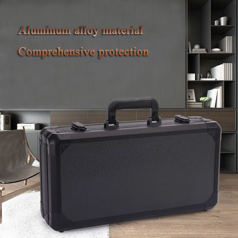 Portable Aluminum Alloy Box Suitcase Tool Boxes Storage Tools Organizer Full Set Work Professional Aluminium Packaging