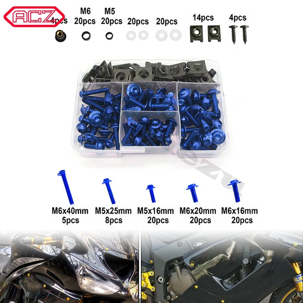 

Motorcycle Complete Fairing Bolts Screw fit for Honda Shadow VT750C NC700S/X CB300F CB500 600 900 CBF1000 CBR250R Screws