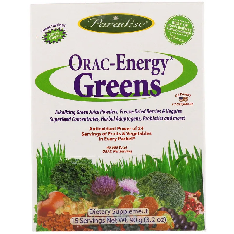 

Paradise Herbs ORAC Energy Greens 90g -3.2 oz