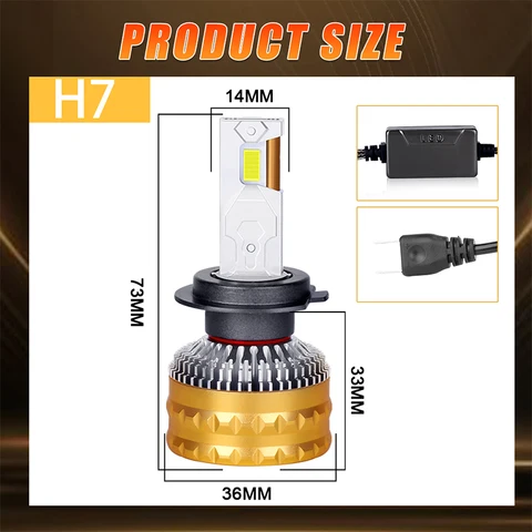 H4 Светодиодная автомобильная фара Canbus LED H7 H8 H9 H11 H1 9005 HB3 9006 HB4 Автоматическая светодиодная лампа противотуманная лампа 9670 CSP Chip 1300W 1500000LM 6000K 12V
