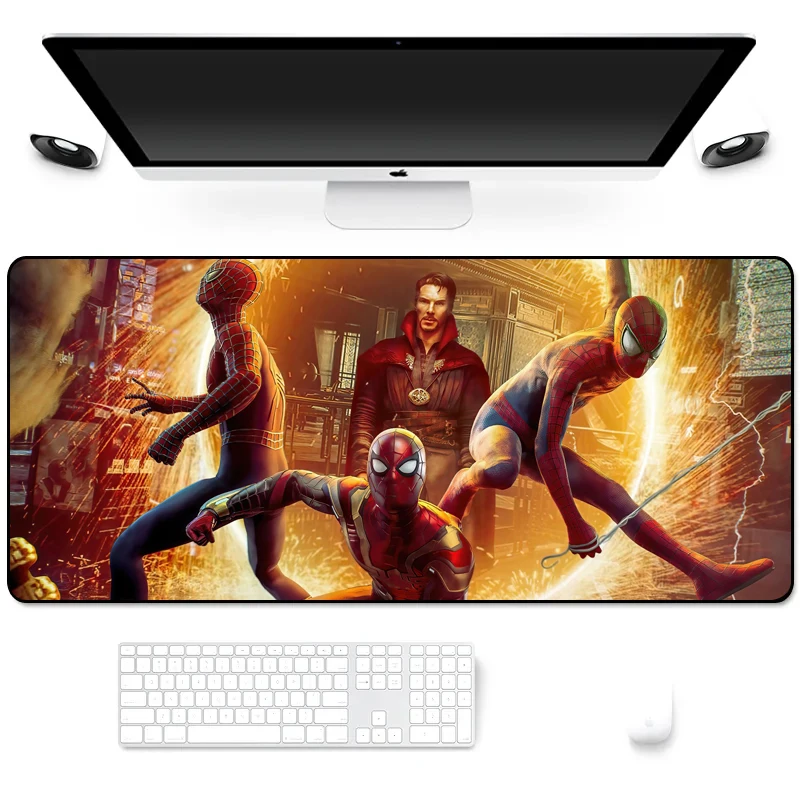 Антискользящий прочный резиновый большой игровой коврик для мыши Marvel