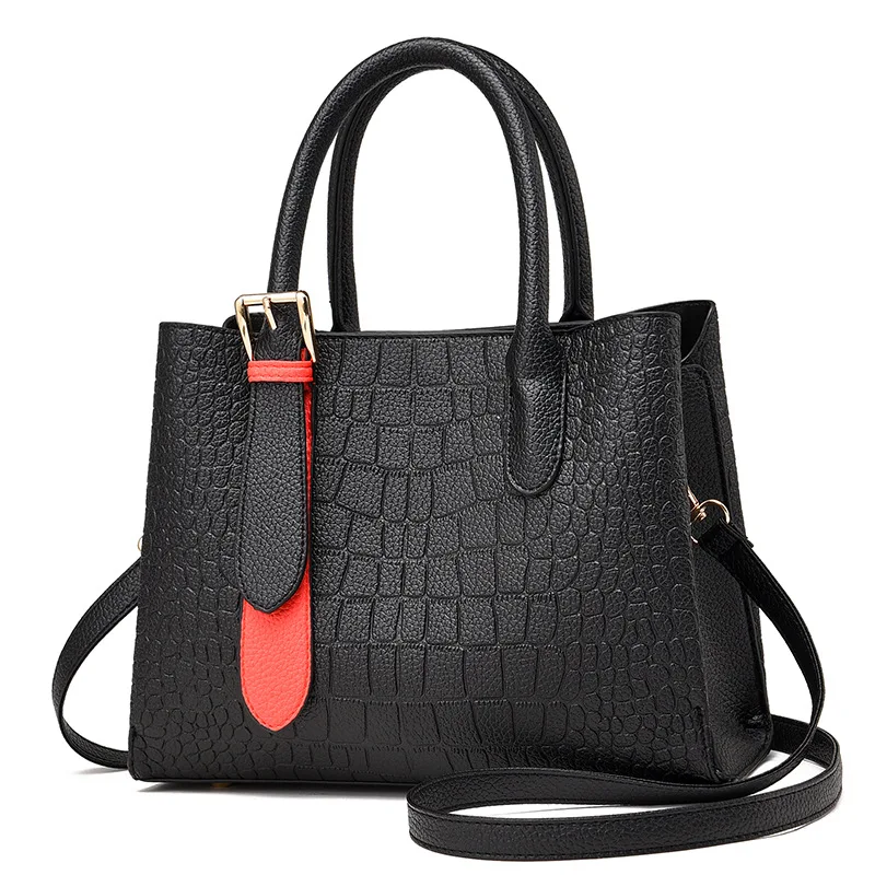 

Ladies Luxury Design Handbags Women PU Leather Bags Retro Crocodile Pattern Crossbody Bags Female Messenger Tote Bag Bolsa