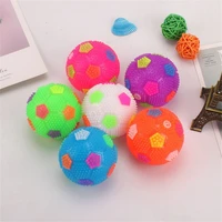 squeak led light teeth cleaning interactive elasticity ball pet rubber balls flashing bouncy football dog chew toys