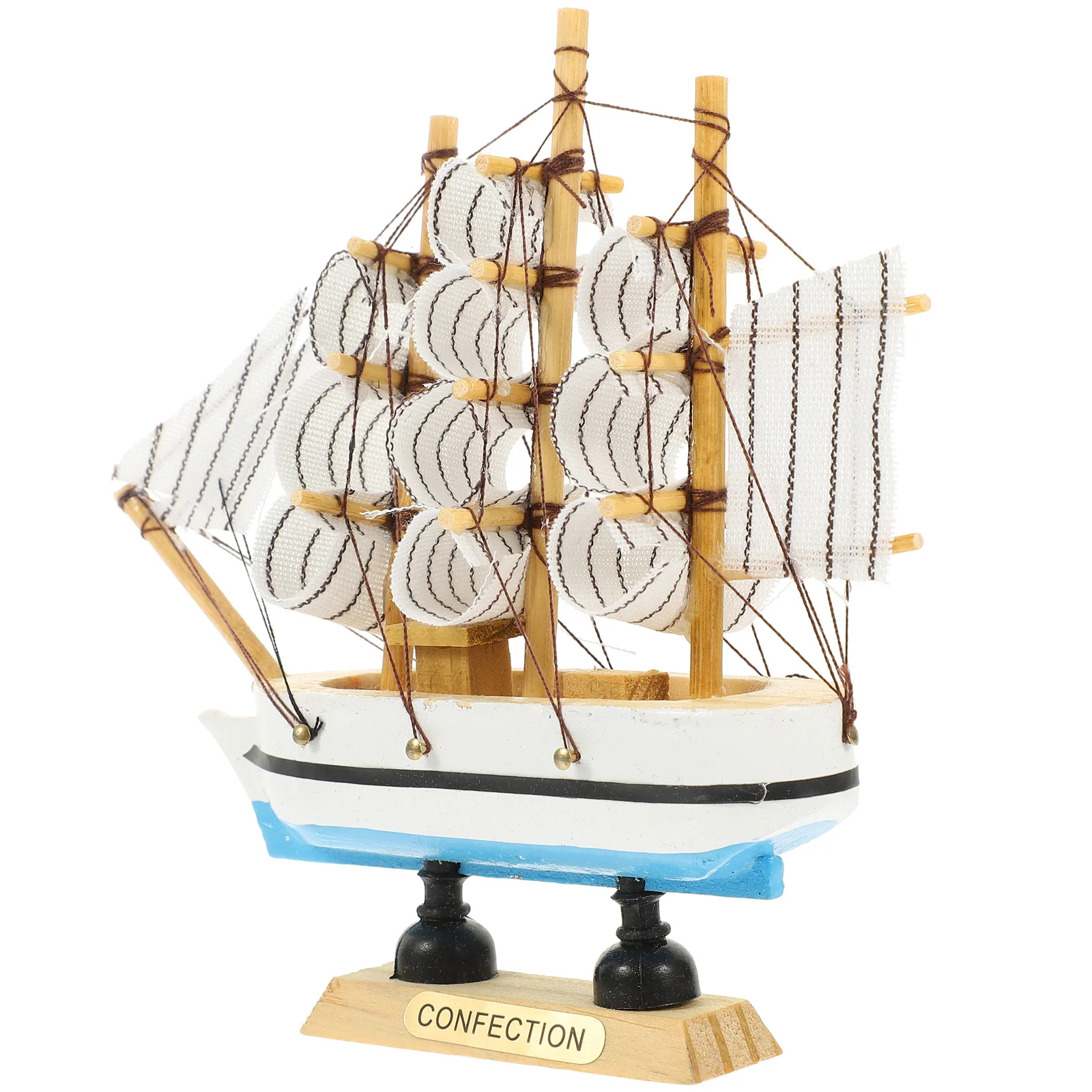 

Wooden Sailing Boat Cake Ornament Coastal Decorations Model Sailboat Household Decor Desktop Sailboat Wooden Ornaments