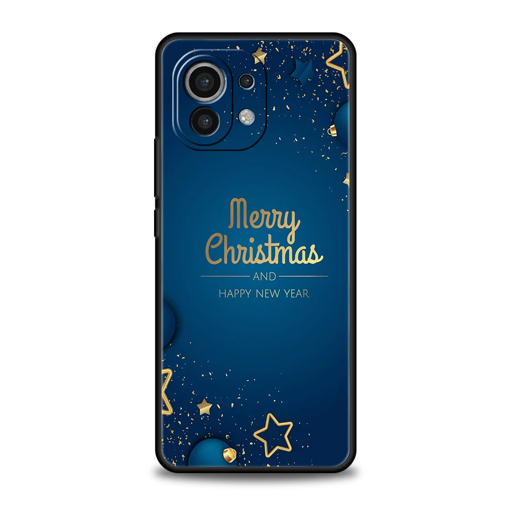 Winter Merry Christmas Phone Case For Xiaomi Mi X3 X4 NFC F3 M3 M4 GT Note 9T 10T 10 11 Ultra 11T 11X 12 Pro Lite Silicone Shell