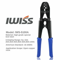 copper nose crimper pliers 2 5 25mm2 13 3awg battery lugs and open barrel connectors crimping tools with cable cutting function