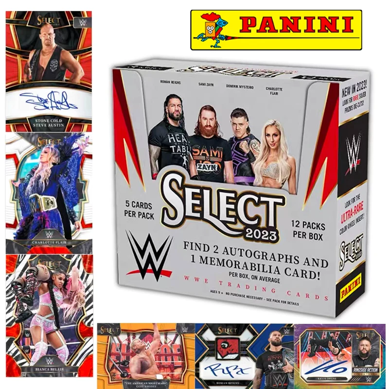 

Panini 2023 Wwe Select Wrestling Trading Card Blaster Box Cartoon toys Signature Collection Card Star card Christmas gift