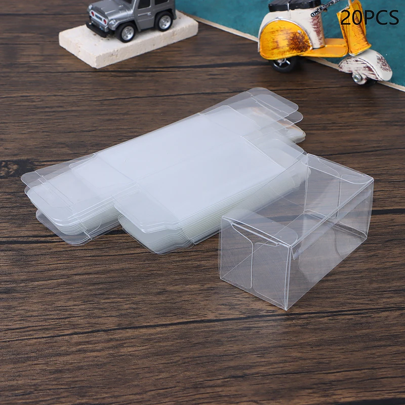 

20pcs PVC Clear 1:64 Toy Car Model Protector Box Dust Proof Display Protection Box Case Display Box 41x43x82mm