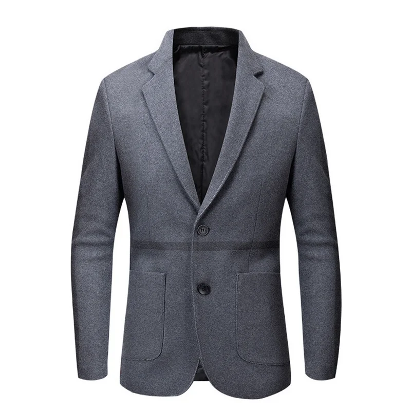 

New Woolen Small Suits Jacket Men Fashion Slim Fit Blazers Autumn Winter Party/Wedding Men Blazers and Jackets terno masculino