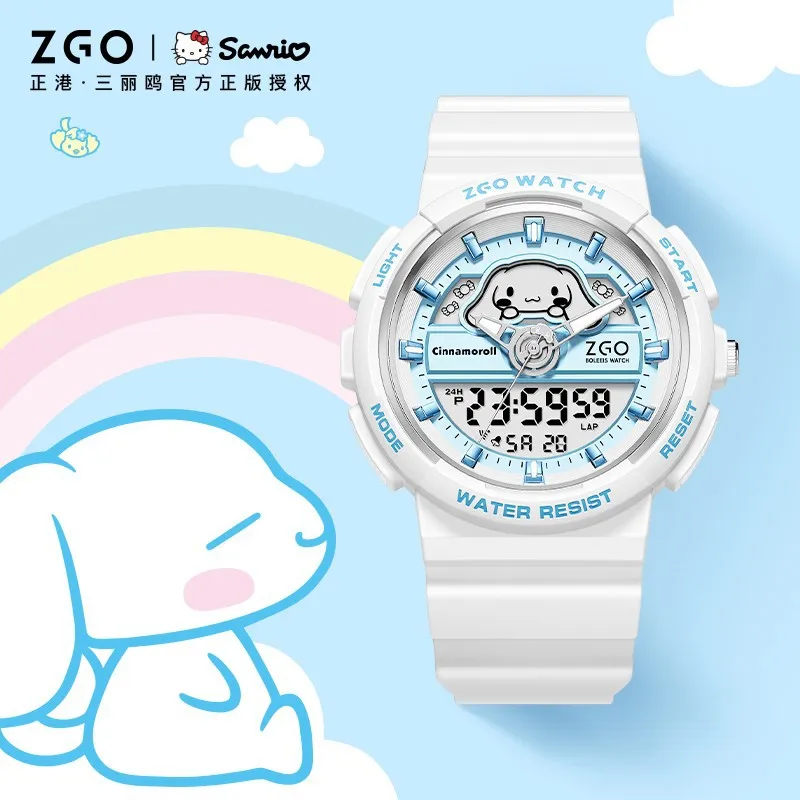 

Kawaii Sanrio Children's Watch Female Cinnamoroll Waterproof Multi-function Alarm Clock Electronic Watch Girls Birthday Present