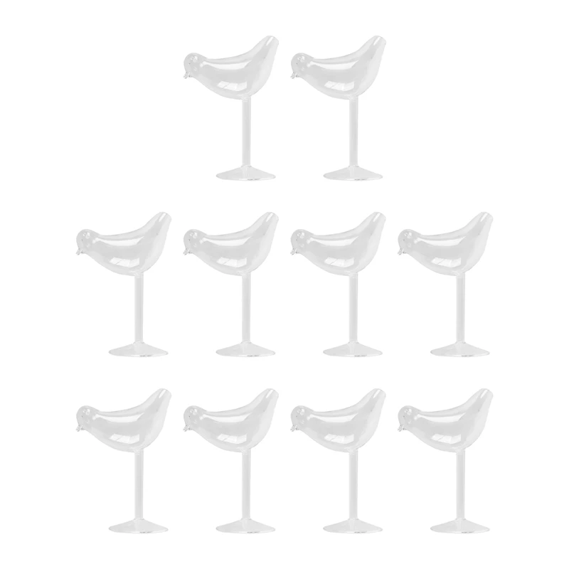 

10X 150Ml Creative Bird Shape Cocktail Goblet Glass Personality Molecular Smoked Modelling Glass Fantasy Wine Goblet