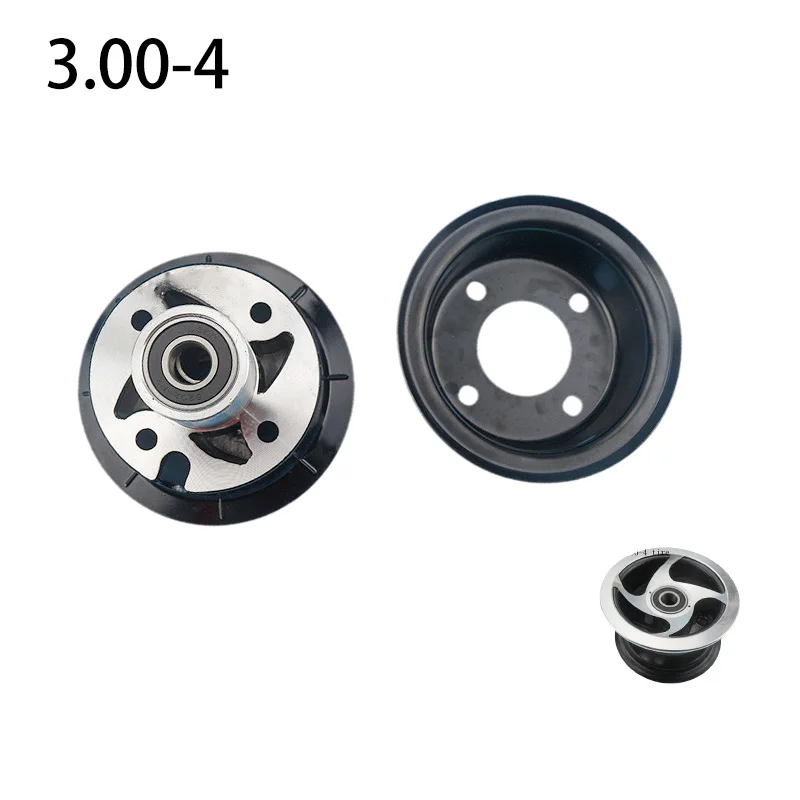 3.00-4 4.10/3.50-4 9x3.50-4 4.10-4 Inch Wheel Rim Sets Mobility Freewheel Scooter Electric Scooter Gas Scooter ATV 4 Inch Hub