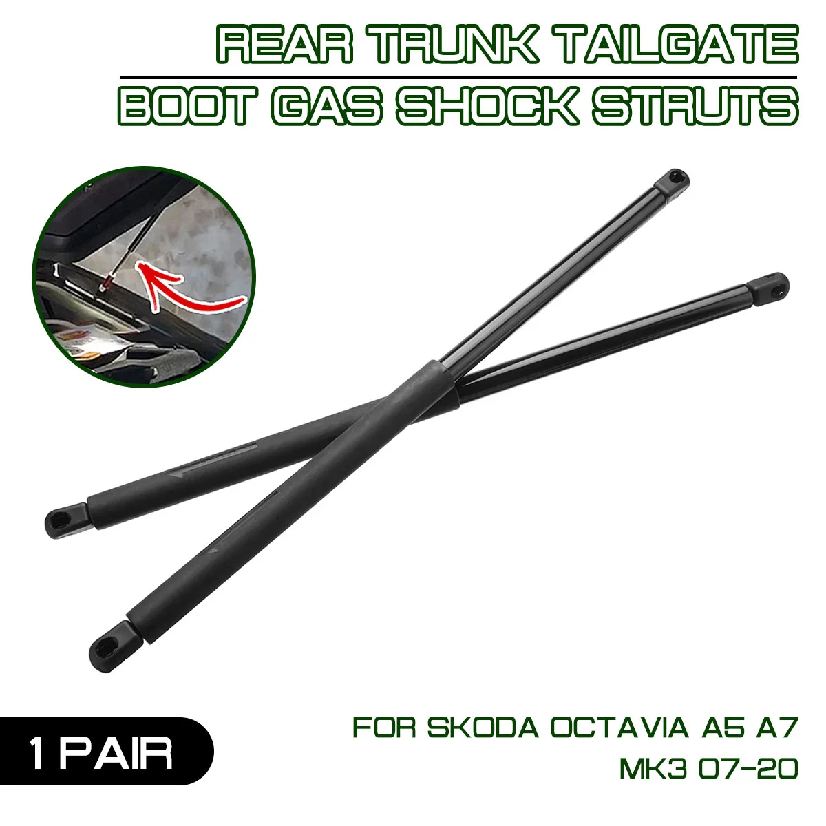 

Car Rear Trunk Tailgate Boot Gas Spring Shock Lift Strut Struts Support Bar For Skoda Octavia A5 A7 MK3 2007 2008 2009 2010-2020
