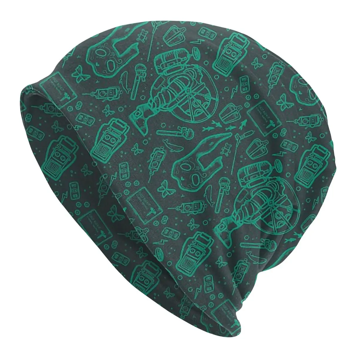 

Bioshock Rapture Items Pattern Blue Men Women Beanies Cycling Ski Cap Double Layer Fabric Bonnet Hat