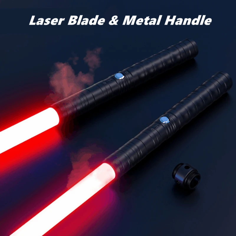 Перезаряжаемый классный Цветной световой меч RGB 78 см с металлической ручкой для