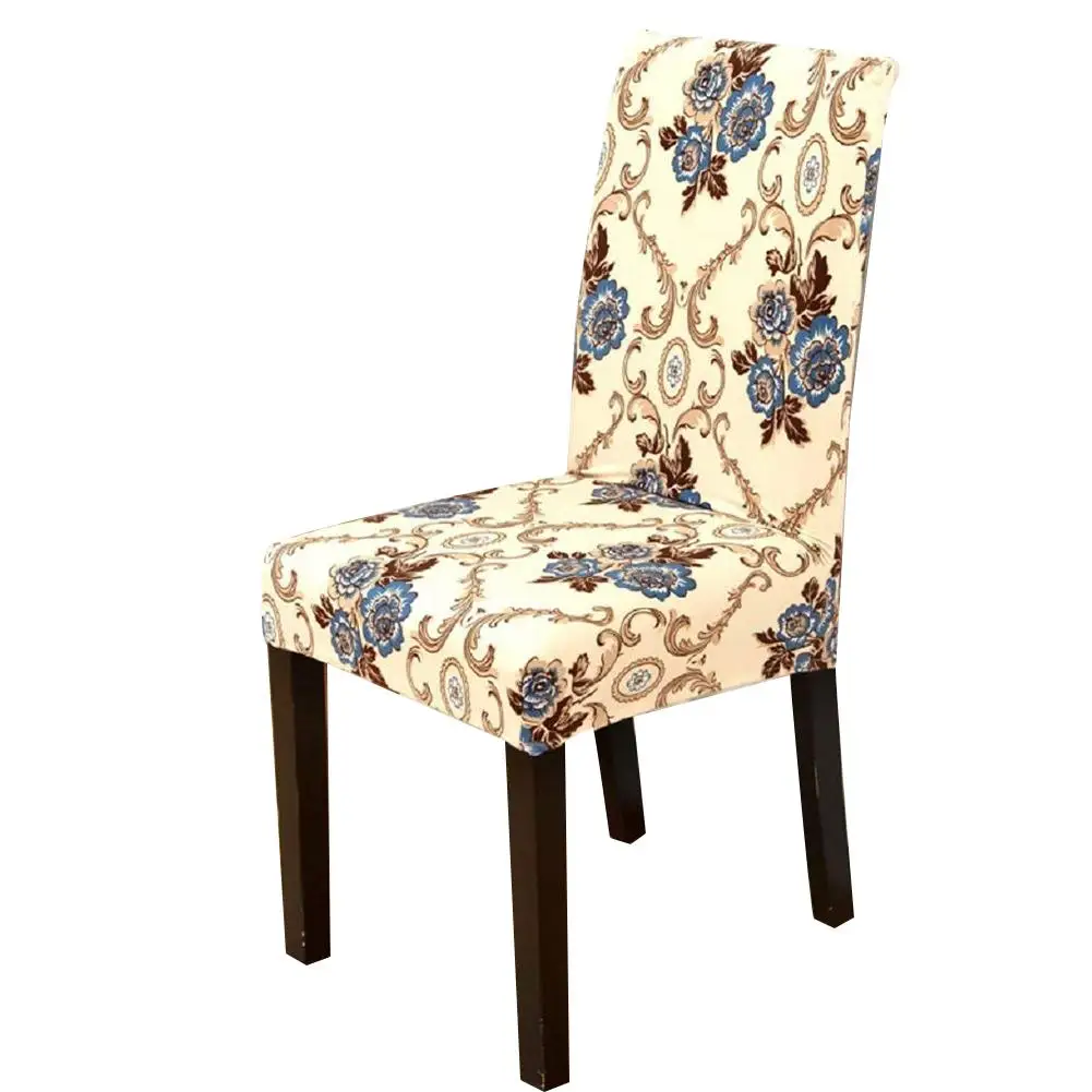 

Universal Dust-proof Home Hotel Chair Cover Siamese Removable Universal Stretch Dining Slipcover for Dining Room Hotel B