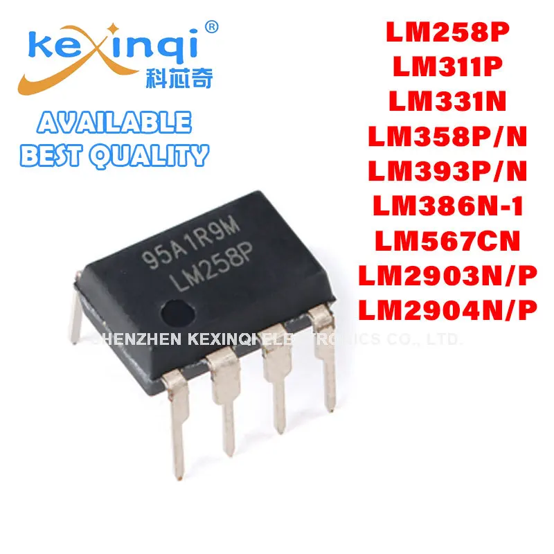 

10pcs New LM258P LM311P LM331N LM358P/N LM393P/N LM386N-1 LM567CN LM2903N LM2904N/P DIP8 Dual-run Four-way Operational Amplifier