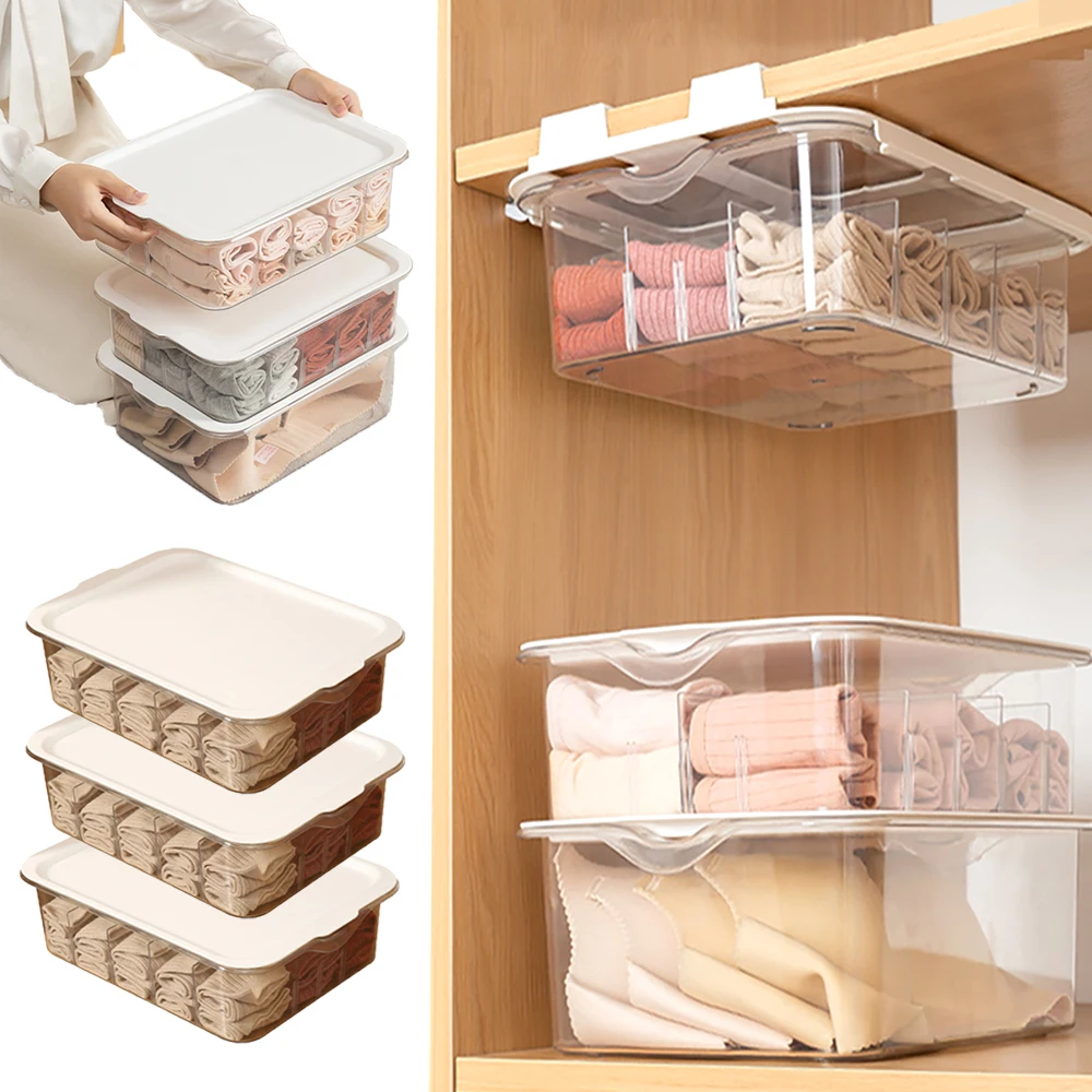 

Underwear Storage Box Socks Bras Briefs Scarfs Organizers Drawer Closet Divider Separator Boxes Wardrobe Organizer For Clothes