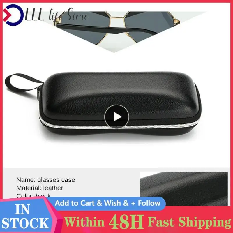 

Delicate Antique Storage Boxcase Strong Leather Eyewear Case Protective Glasses Multicolor Glasses Box Glasses Accessories Flat