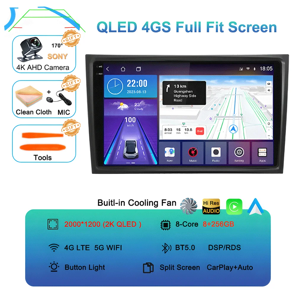 

Android 15 для Volvo XC90 2004-2014 Автомобильный радиоприемник Мультимедийный видеоплеер Навигация Стерео GPS Восьмиядерный 2 Din 360 Камера WiFi 5G