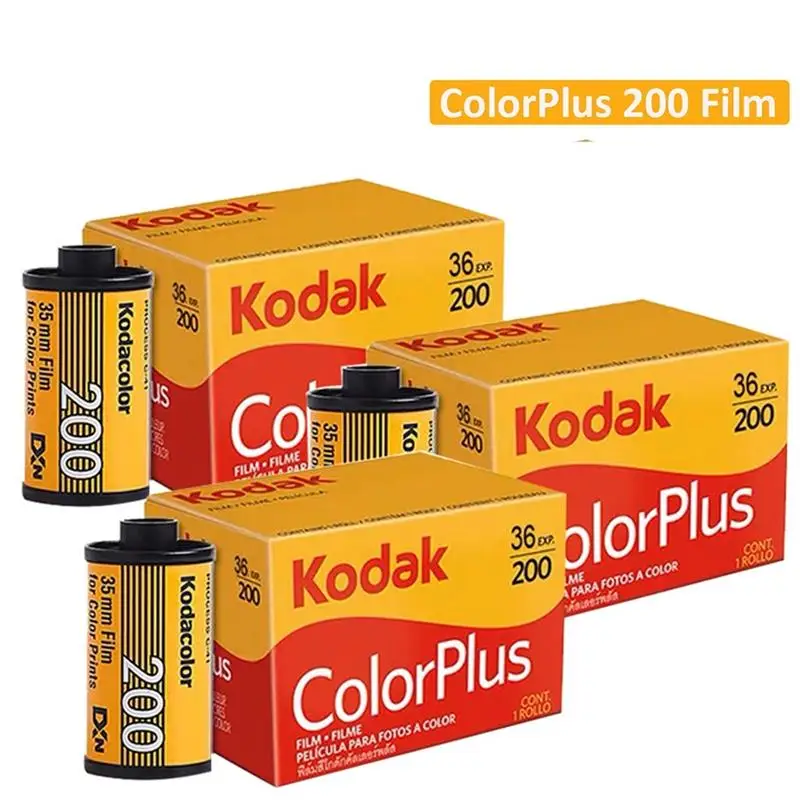 

3 рулона цветной плюс 200 35 мм kodak пленка 36 экспозиции в рулоне подходит для камеры Kodak M35 / M38 / Ultra F9