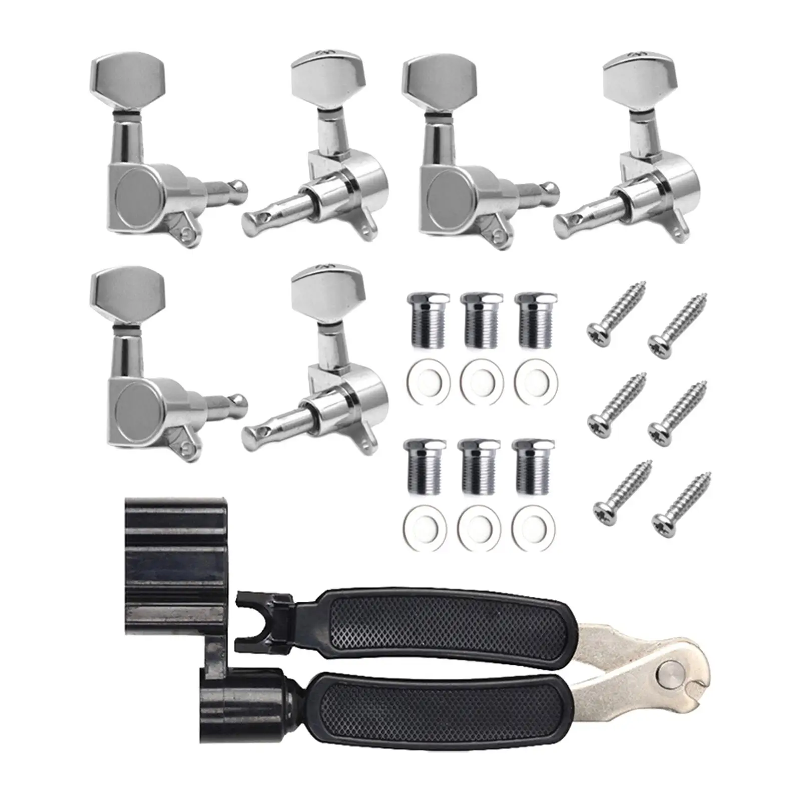 

6 Pieces String Tuning Pegs Guitar Accessory with Screws Replaces Knobs Tuning Keys Tuners Machine Heads for Classic Folk Guitar