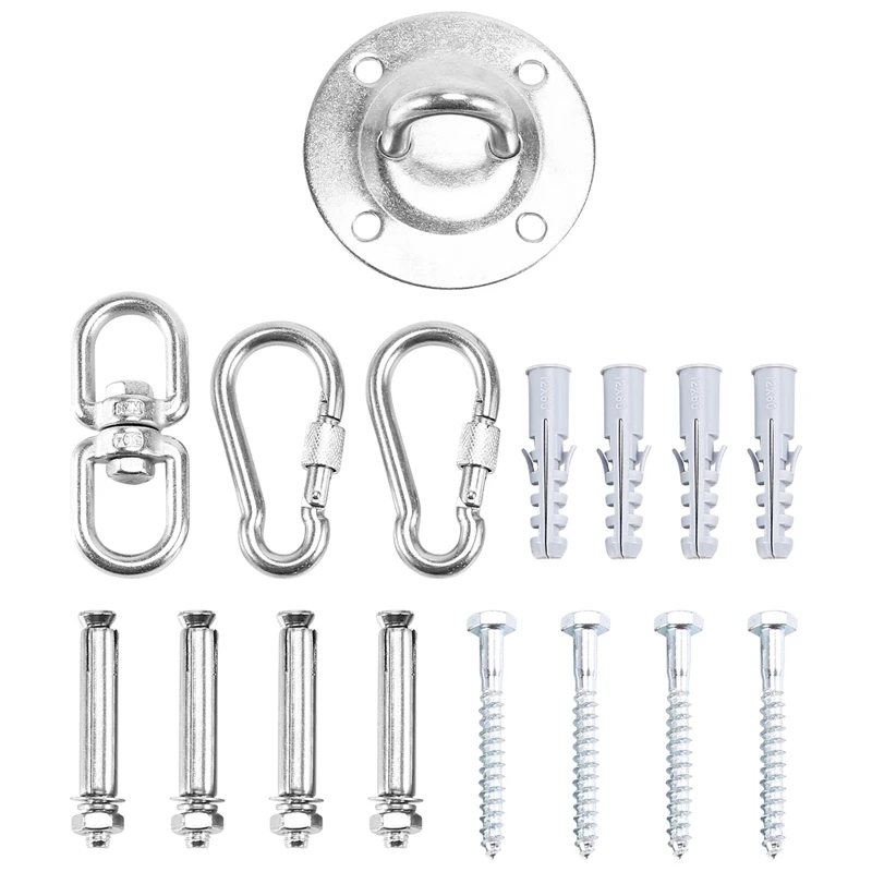 Поворотный подвесной крюк для подвешивания стула, потолочный, акционный, до 360°, выдерживающий нагрузку до 400 кг, для гамака, тренажера-подвески, боксерской груши, йога.