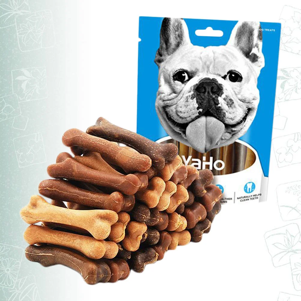 

30 PCS Grain Free Snacks Pet Bite Toy Earth Tones Bite Molar Educational Buzz for dog