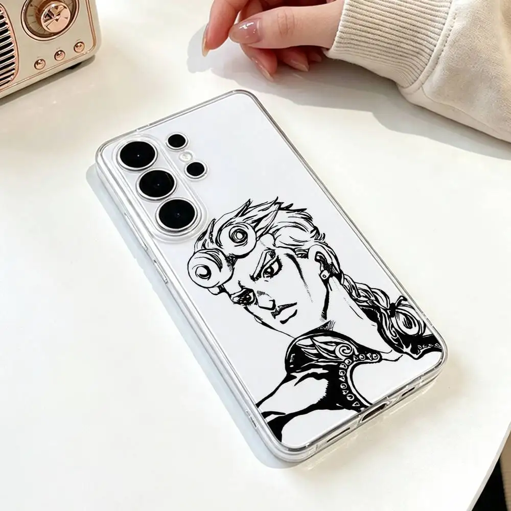 Чехол для телефона J-JOJOs G-Giorno G-Giovanna, прозрачный силиконовый мягкий чехол для Samsung S25, S24, S21, S22, S23, S30, Ultra, S20, Plus, Fe (art.: 3920dc9d52891) - 3920dc9d52891