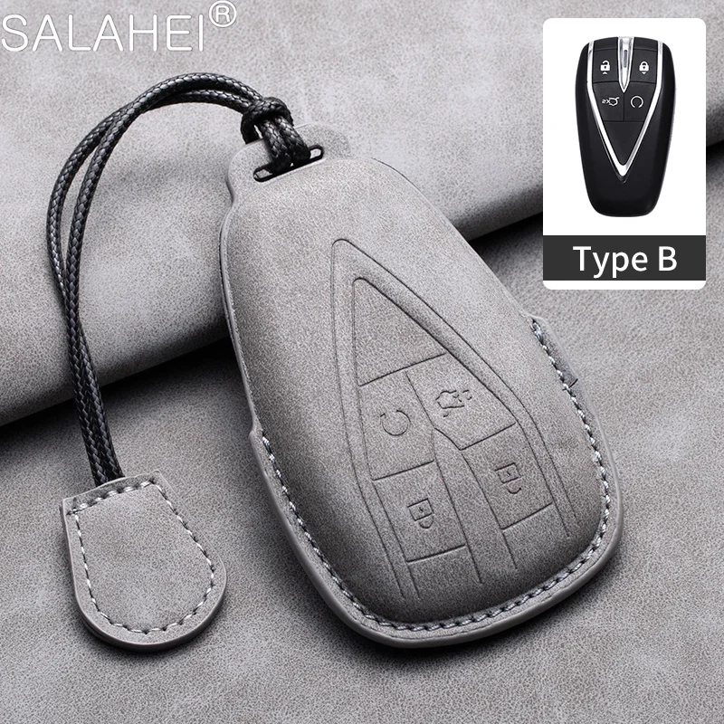 

Автомобильный чехол из овечьей кожи с Дистанционным Ключом, чехол для Changan UNIT UNIK CS35PLUS CS55 PLUS CS75 PLUS Oshan X7 X5, автомобильные аксессуары