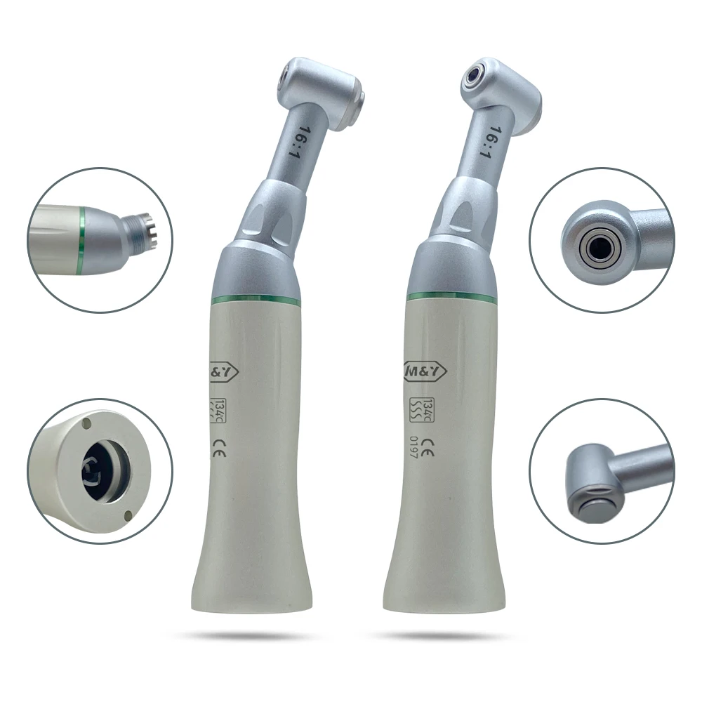 Den Tal Endo Reduction im plant EndodonticE-Type Connector Contra Angle Push Button Handplece 16:1 Low Speed Ratlo Dentlstry