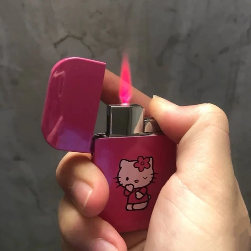 Зажигалка Hello Kitty, мультяшный Кот, креативный воспламенитель ...